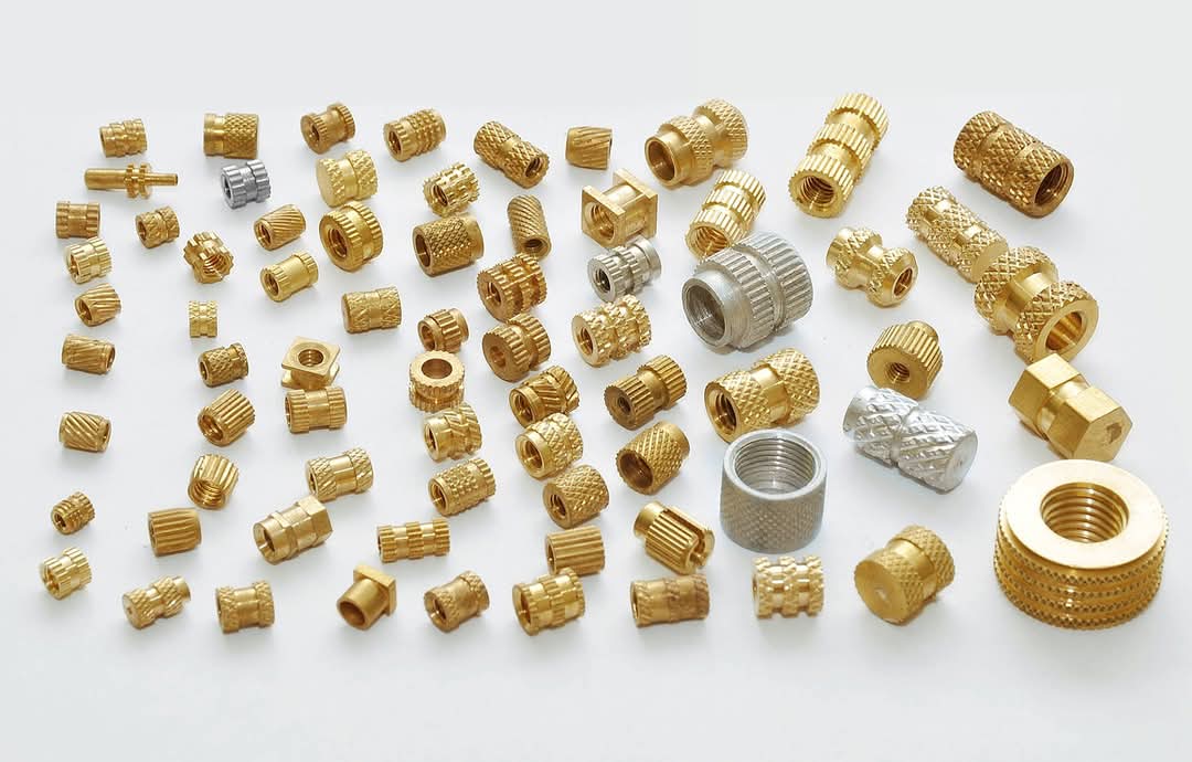 Assorted Brass Threaded Inserts for Molding